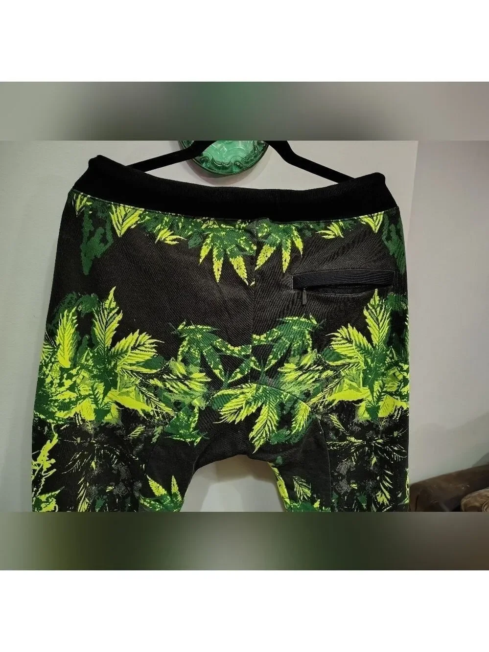 ROYAL BLUE PRINT JOGGER TERRY POP ART JUNGLE FLORAL PANTS